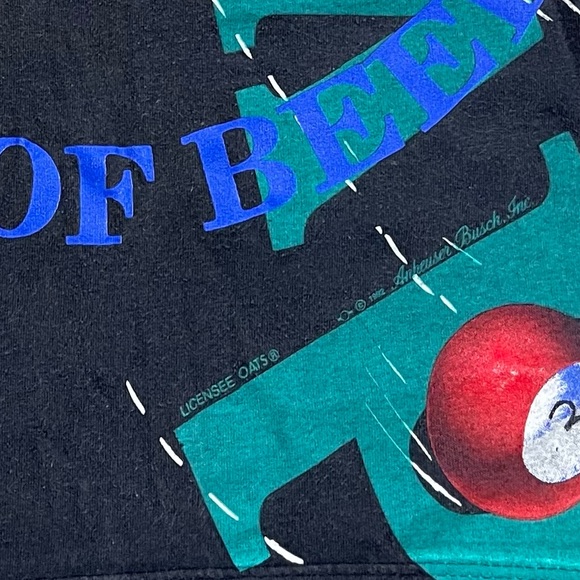 Vintage Budweiser AOP T Shirt Kings Of Beers Wild Oats Tag L - Picture 7 of 7